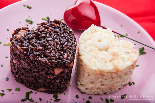 Bis di cuori di riso