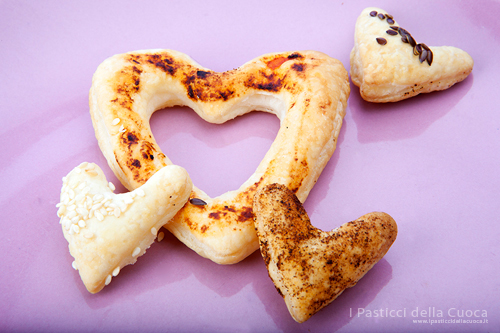 cuori di pasta sfoglia