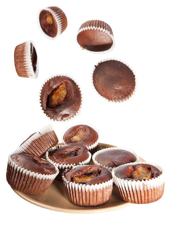 muffin-con-cioccolato-e-pere-senza-zucchero-uova-lievito