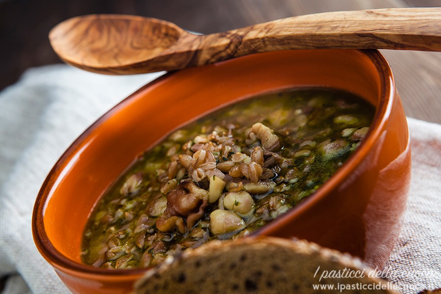 Zuppa di farro vista da vicino
