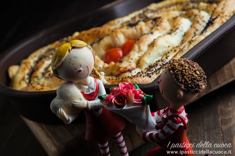 Spirale di pasta sfoglia da vicino