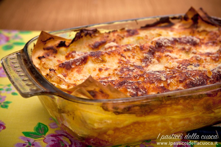 lasagne porri e taleggio