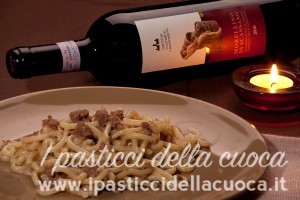 gramigna con la salsiccia