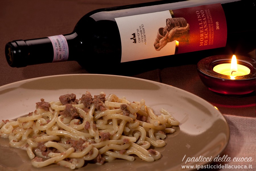 gramigna con la salsiccia