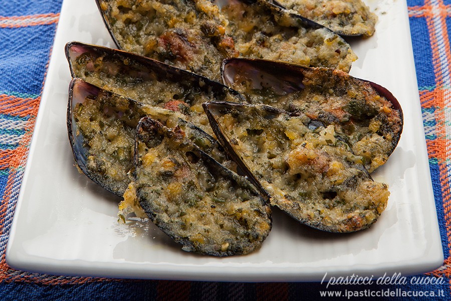 cozze gratinate