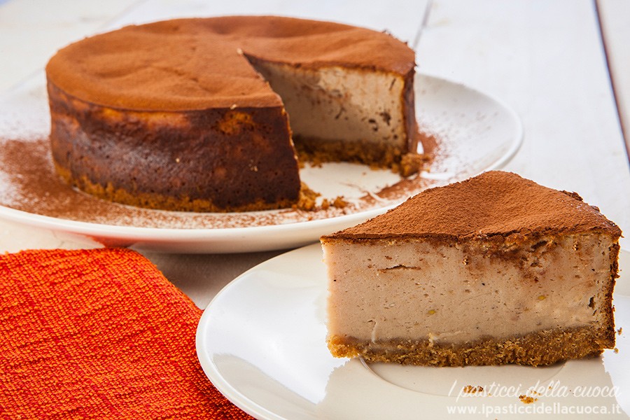 Cheesecake alla crema di marroni