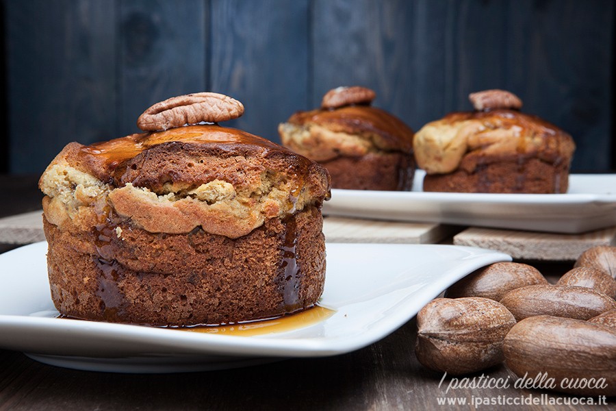 3 piccole torte di ricotta miele e noci pecan