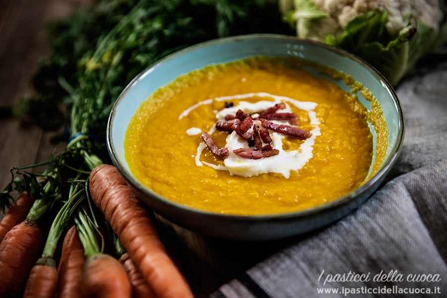 Vellutata di carote e cavolfiore